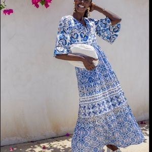 NWT Tuckernuck Majolica Tile Ginger Dress